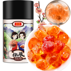 庄民 桃胶 桃花泪 精选大颗粒 杂质少 泡发好 颗粒均匀 238g/罐