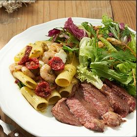 美国特选安格斯肋眼附2种色拉  USDA Choice Natural Angus Rib-Eye with 2 Seasonal Salad