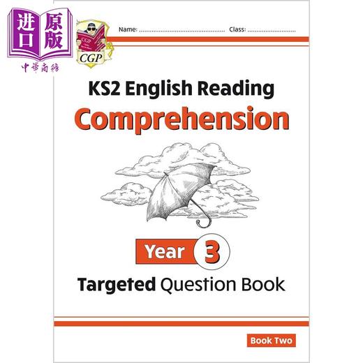 预售 【中商原版】英国CGP原版 KS2 小学3 4年级 英语有针对性的问题书 阅读理解套装2册 Year3-4 含答案 英文原版 商品图1