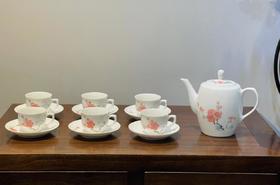 7501翠竹红梅13头茶具