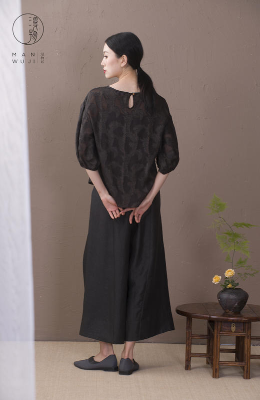 XYS-014剪花香云纱圆领上衣 商品图6