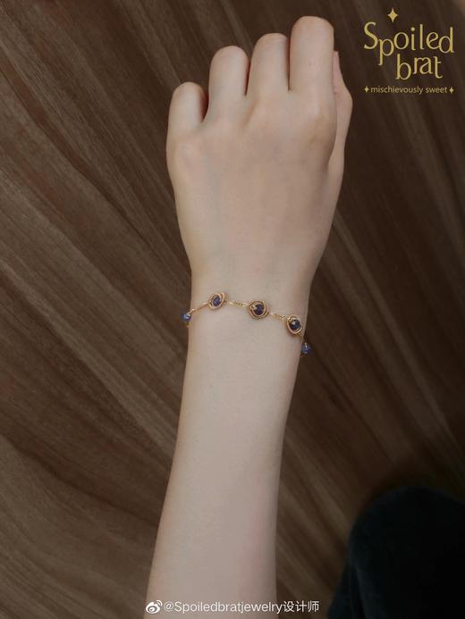 SpoiledBrat Jewelry14k注金坦桑石手链 商品图3