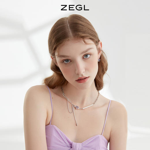 ZEGL设计师糖果系列爱心项链女高级设计感小众2022新款甜酷锁骨链 商品图5