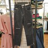 女牛仔烟管裤83545 商品缩略图0