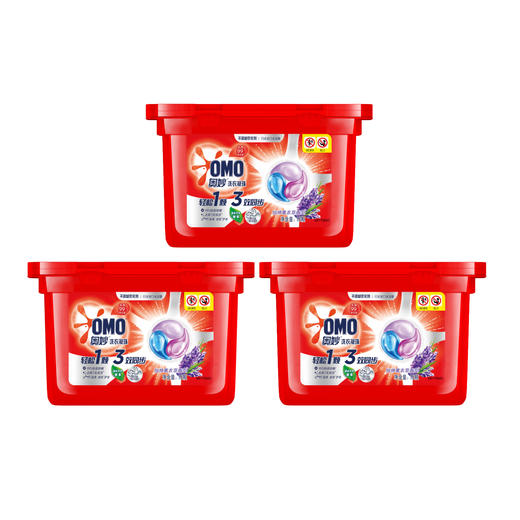奥妙3合1洗衣凝珠18颗三效合一抑菌洁净护色189g*3盒 商品图0