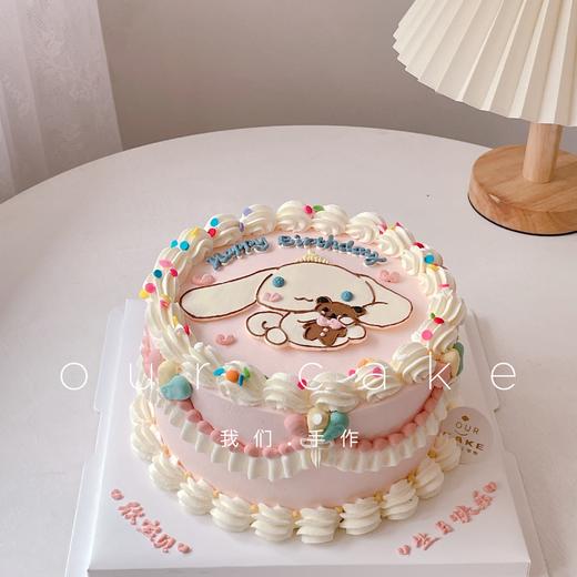 玉桂狗/大耳狗卡通复古手绘蛋糕-低糖处理无添加 商品图0