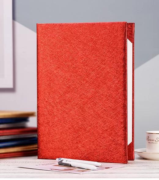 朗诵稿夹诗歌朗读演讲稿主持人领导发言致辞本a4签约夹商务合同夹仪式本协议夹A3红本空白荣誉证书壳 商品图2