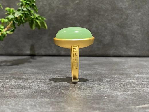 【御珠宫坊】金镶碧玉戒指 商品图4