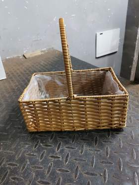田园风手提花篮编织篮4