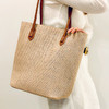 RCJF 05899 时尚气质休闲百搭大容量亚麻编织包 商品缩略图2
