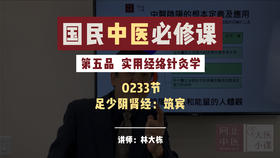 233实用经络针灸学 -足少阴肾经：筑宾