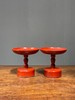 木胎红漆高足佛前供盘一对，顺丰包邮 商品缩略图7