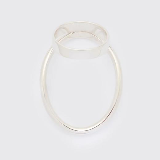北京仓｜Rathel&Wolf-Jesse-银色 椭圆环 戒指［英国设计师］ 商品图3