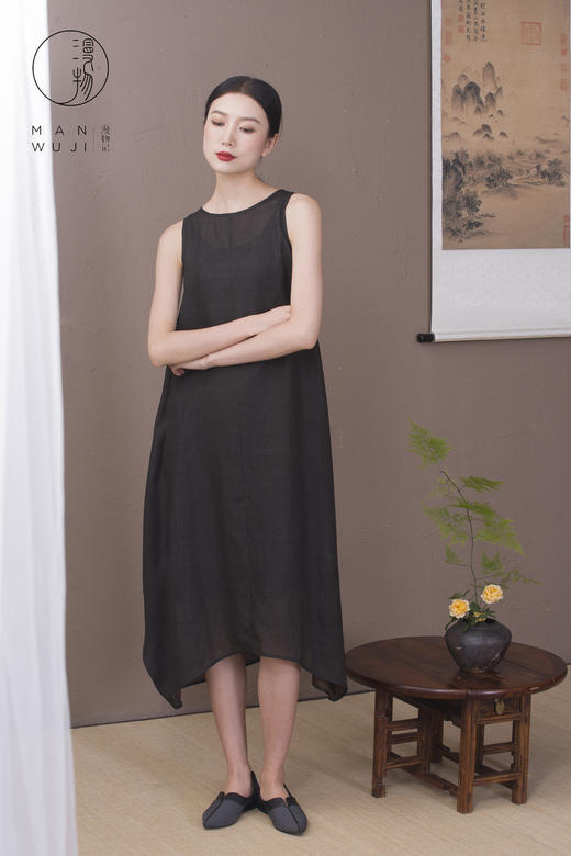 漫物记圆领茧型背心裙xys-010 商品图4