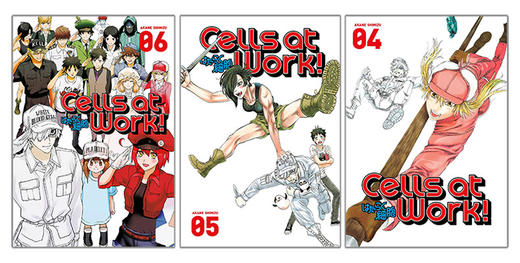 英文原版 Cells At Work! 工作细胞4-6册 漫画 英文版 进口英语原版书籍 商品图1