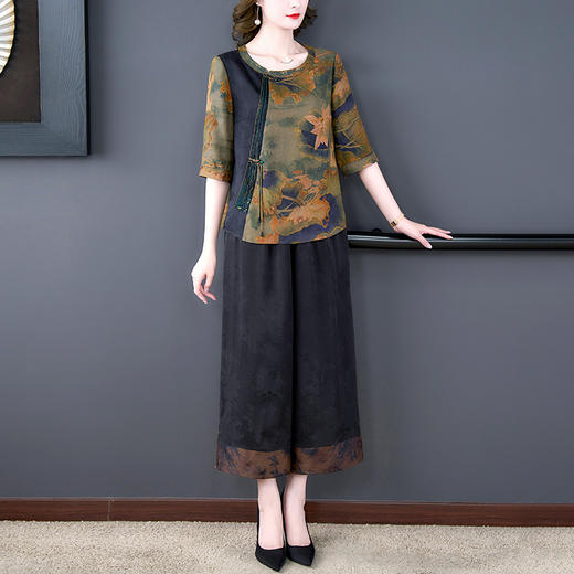 裁缝学苑AQ86中老年女装夏装香云纱上衣纸样女阔腿裤套装服装样板 商品图3