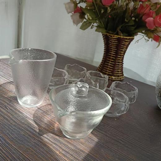日式玻璃茶具国潮风盖碗公杯女主人品茗杯功夫茶套装 商品图8