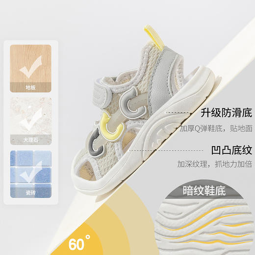 【专为学步宝宝设计】布拉米勒夏季新款儿童凉鞋宝宝学步鞋婴儿学步凉鞋女童凉鞋男童鞋 商品图2