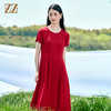 佐尔美夏季新款 桑蚕丝真丝重绉连衣裙女E22LS75 商品缩略图1