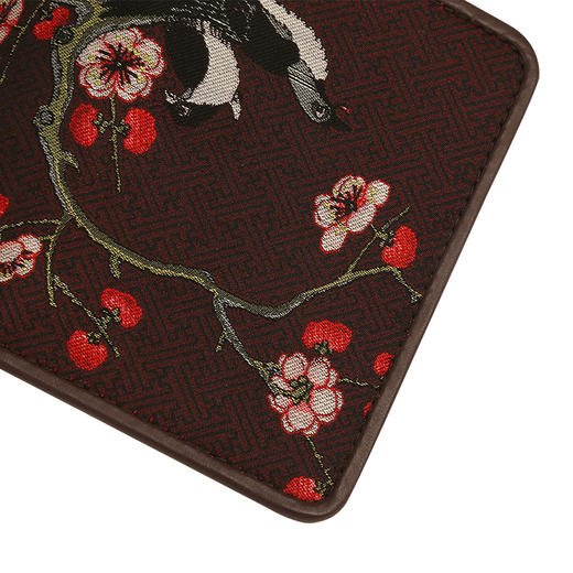 SAINTJOY/上久楷宋锦卡包梅花深红色BWS19K0406 商品图4