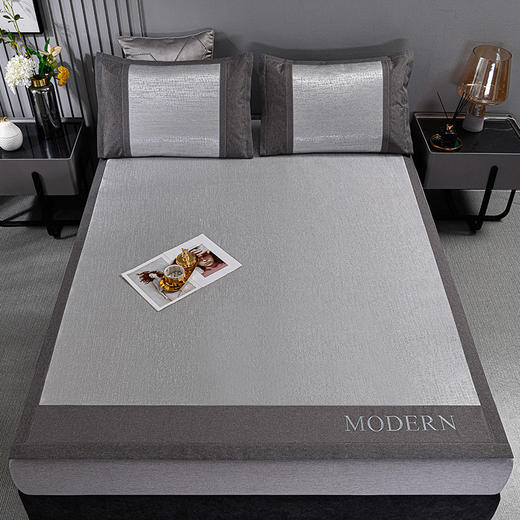 1200D加粗冰丝凉席 三层加厚 高密度编制工艺 滑爽睡眠 拒绝粘腻 商品图0