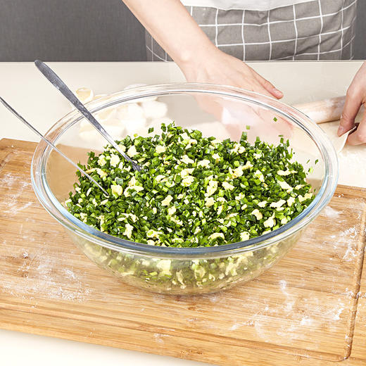 【笑麻麻荟&菲内克斯】厨房家用玻璃大号盆和面盆打蛋盆耐热揉面盆碗发面盆带盖A 商品图5