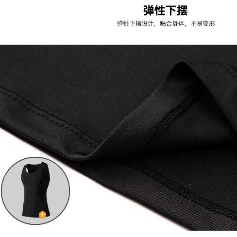 运动紧身衣男背心长短袖透气速干篮球跑步训练健身服打底klbb01 商品图6