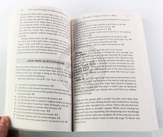 婚姻的七项原则 专家的实用指南 英文原版 The Seven Principles for Making Marriage Work 两性关系 英文版进口原版英语书籍 商品图1