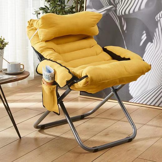 【坐卧之间，智享精彩！】懒人沙发折叠躺椅，电脑椅，家用靠背休闲椅 商品图0