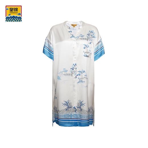 EMPERORIENT皇锦衬衫式真丝睡裙连衣裙HJ21375 商品图3
