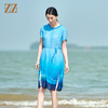 佐尔美2022夏季新款 桑蚕丝真丝乔其国风连衣裙女E22LS91 商品缩略图3
