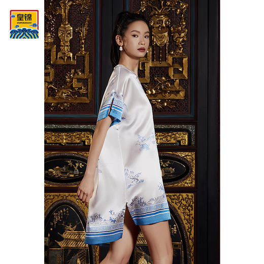 EMPERORIENT皇锦衬衫式真丝睡裙连衣裙HJ21375 商品图1