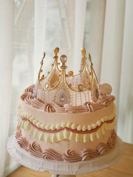 复古粉色系皇冠蛋糕 商品图1