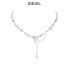 ZEGL爱心拼接项链女轻奢小众高级感人造珍珠锁骨链配饰2022年新款 商品缩略图0