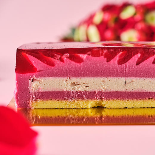 致爱-钟情 表白/求婚 玫瑰酒冻慕斯蛋糕 商品图3