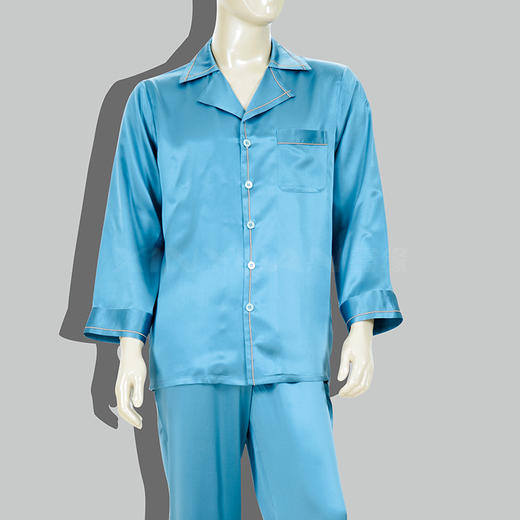 鑫缘 真丝男长袖睡衣套 HD2010 商品图1