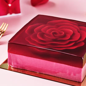 致爱-钟情 表白/求婚 玫瑰酒冻慕斯蛋糕