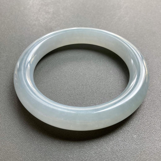 糯冰种厚庄翡翠圆条手镯59 商品图4