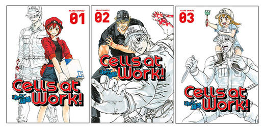 英文原版 Cells At Work! 工作细胞1-3册 漫画 英文版 进口英语原版书籍 商品图1