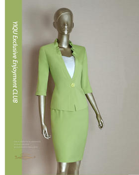 YIQU |“独特”西装上衣（果绿）