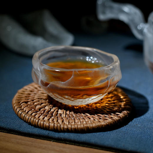 千琉古法琉璃云雾茶具套装公道杯盖碗品茗杯四件套 商品图3