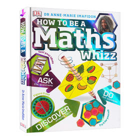 如何成为数学天才 英文原版 How to be a Maths Whizz 儿童数学学习彩图认知工具书参考书家庭教辅 英文版 进口书