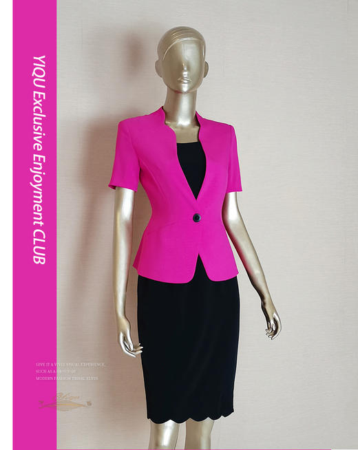 YIQU |“缤纷梦想”西装上衣（玫红） 商品图0