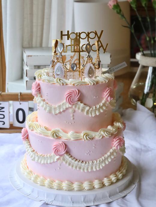 粉色系复古花边皇冠（图片是8+6双层） 商品图1