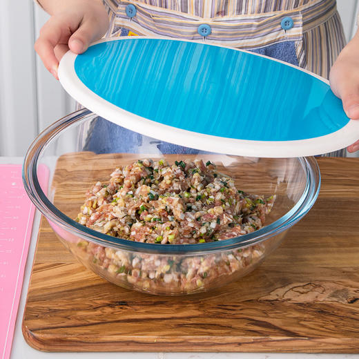 【笑麻麻荟&菲内克斯】厨房家用玻璃大号盆和面盆打蛋盆耐热揉面盆碗发面盆带盖A 商品图6