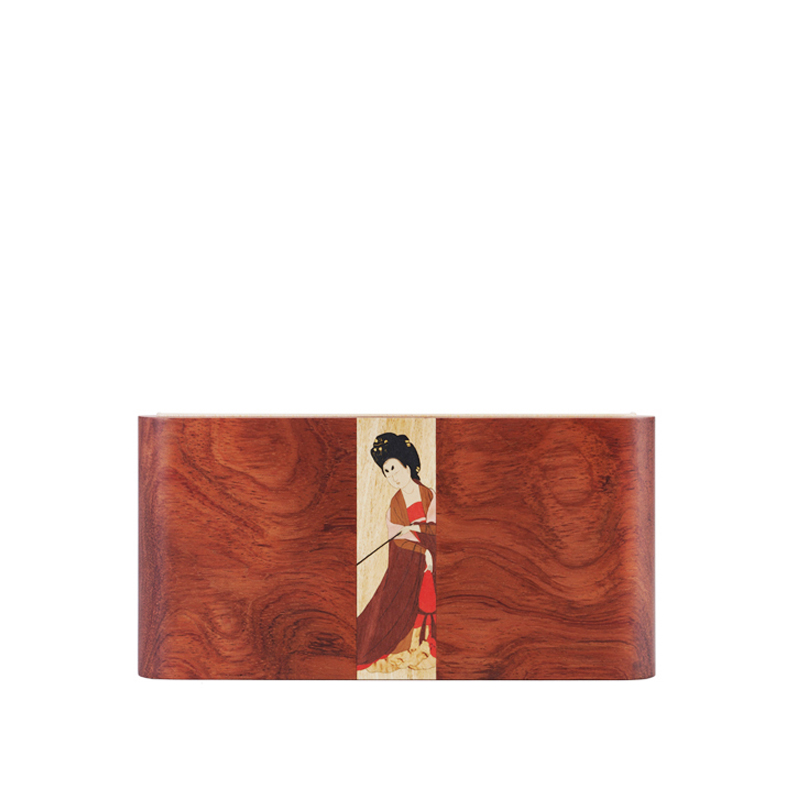 古夷苏木镶嵌“仕女图案”手拿包