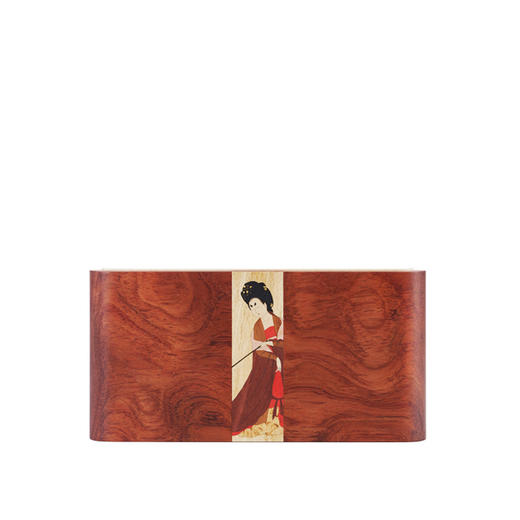 古夷苏木镶嵌“仕女图案”手拿包 商品图0