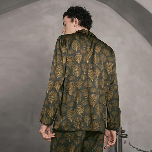 Solo seta22姆米重磅真丝睡衣套装长袖桑蚕丝家居服男奢华丝绸秋冬 商品图1