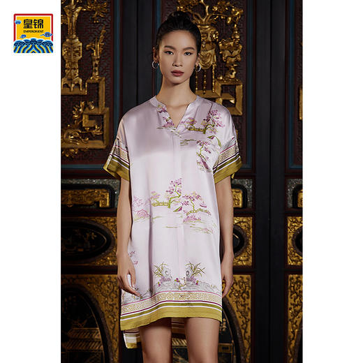 EMPERORIENT皇锦衬衫式真丝睡裙连衣裙HJ21375 商品图2