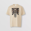 BURBERRY 巴宝莉 男士徽标印花棉质大廓形圆领短袖T恤 卡其色 8051401 A7405 商品缩略图0